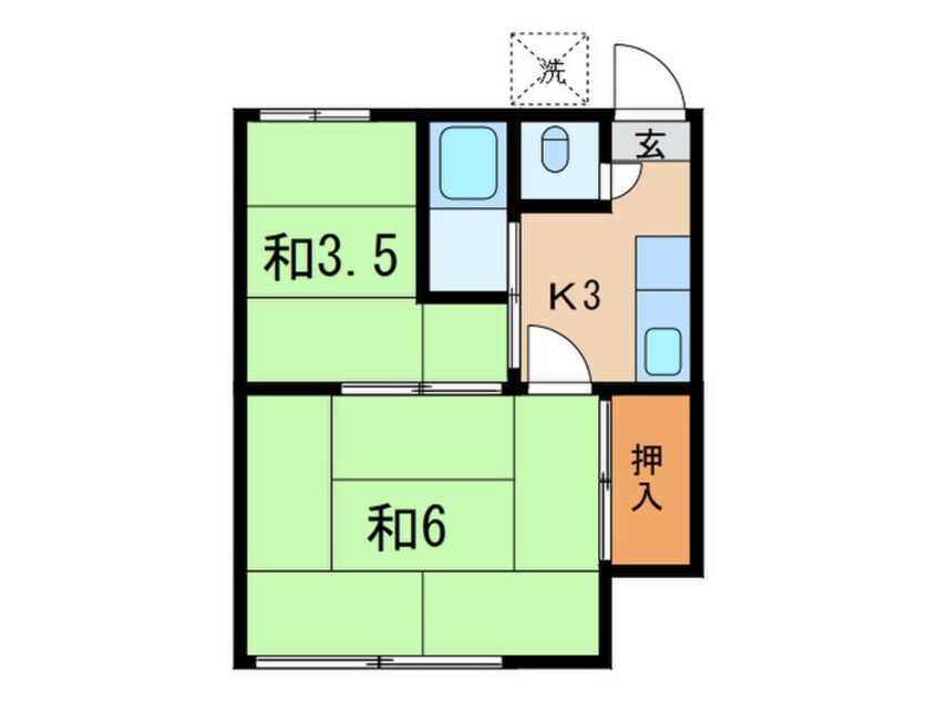 間取図 矢上ハイツ