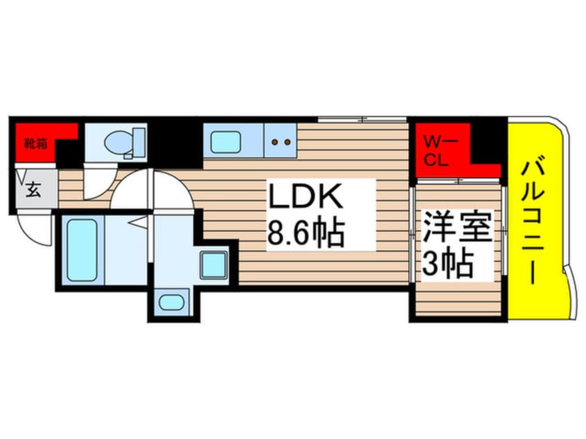 間取図 レ・ソール本八幡パラシオン