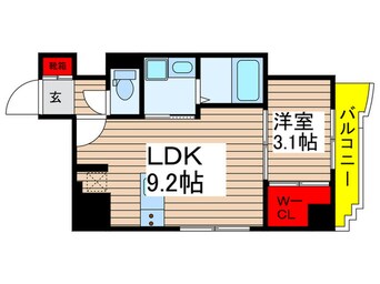 間取図 レ・ソール本八幡パラシオン