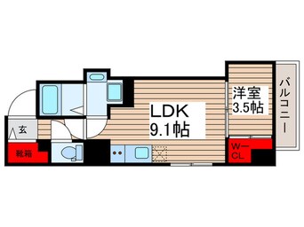 間取図 レ・ソール本八幡パラシオン
