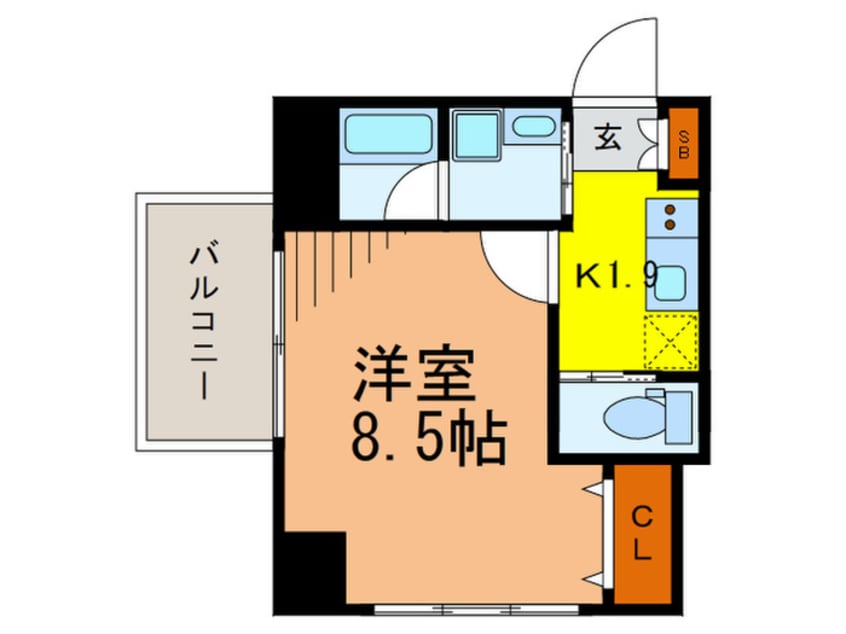 間取図 スカイレジデンス中落合