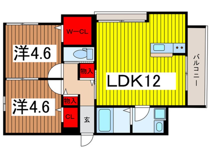 間取図 仮)岩槻区美園東一丁目計画