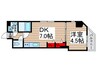 レガーロ西馬橋 1DKの間取り