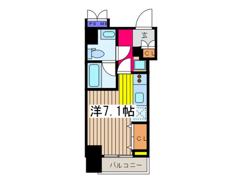 間取図 パ－クアクシス八丁堀