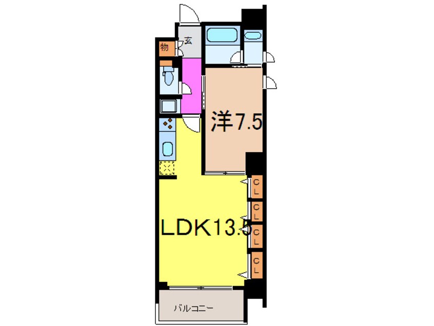 間取図 パ－クアクシス八丁堀