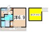海の見える丘テラス横濱杉田 1Kの間取り