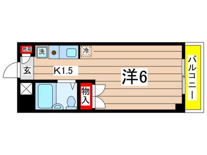 間取図 クレスト多摩川