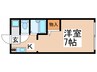 コーポえびさわ 1Kの間取り