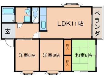 間取図 シャンゼ－ル多摩Ⅱ