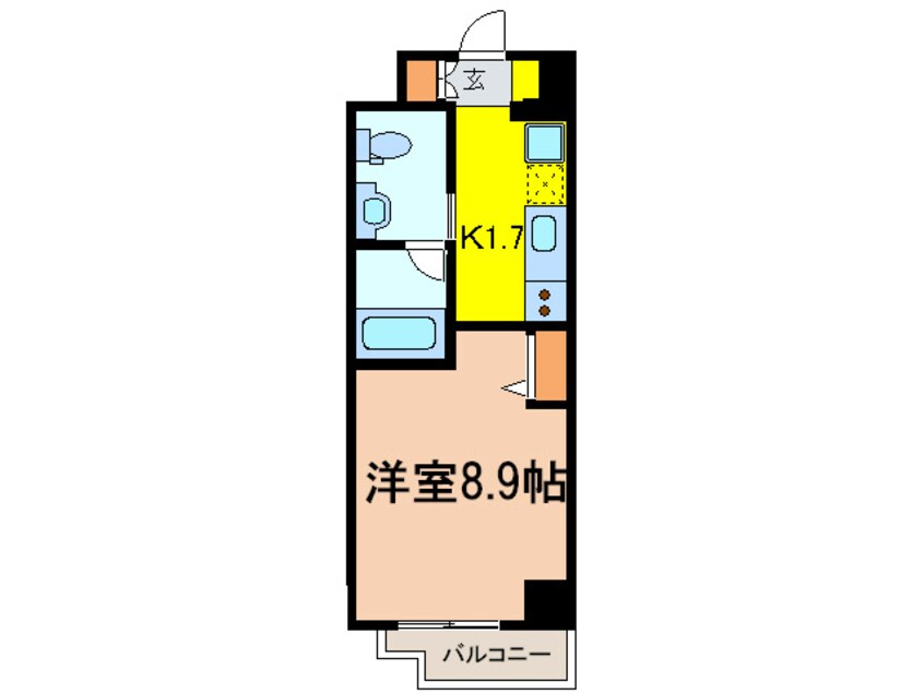 間取図 アヴニ－ル元代々木