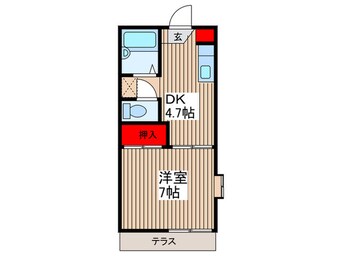 間取図 ＷＩＮＧ　Ｂ棟