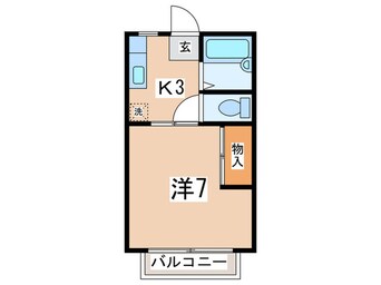間取図 ダリアMアパートメント