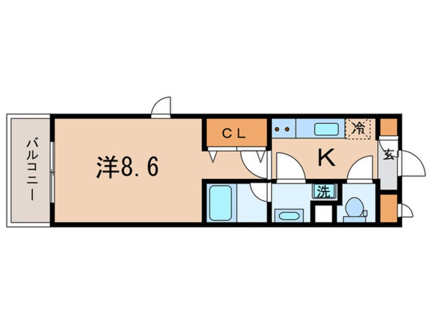 間取図 ＬＥＯＮＥ　ＫＯＭＡＺＡＷＡ