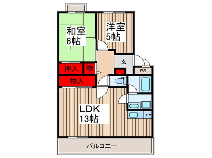 間取図 メナージュ東川口