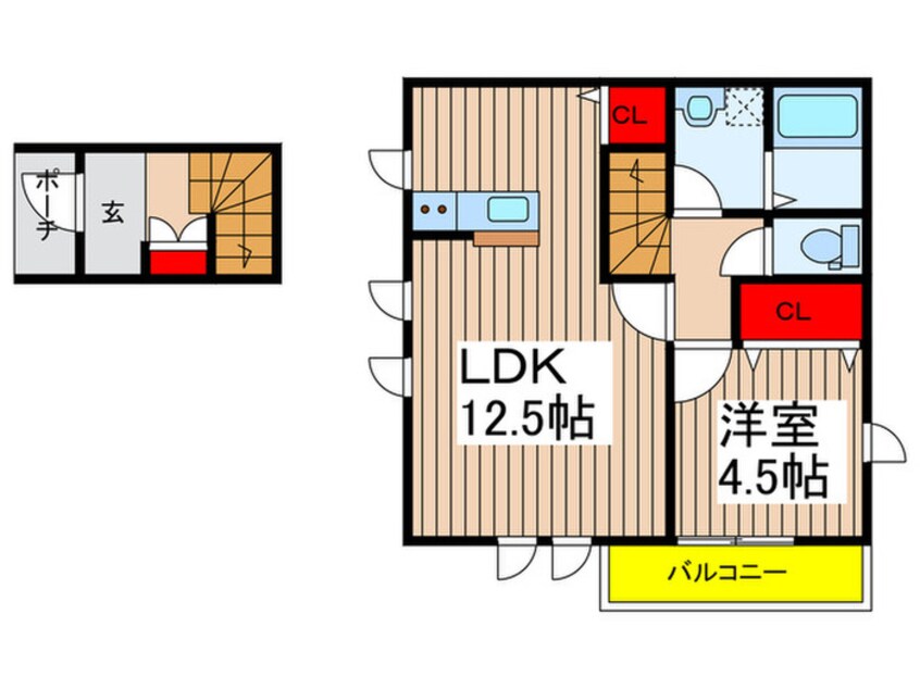 間取図 ウインドレスブルー