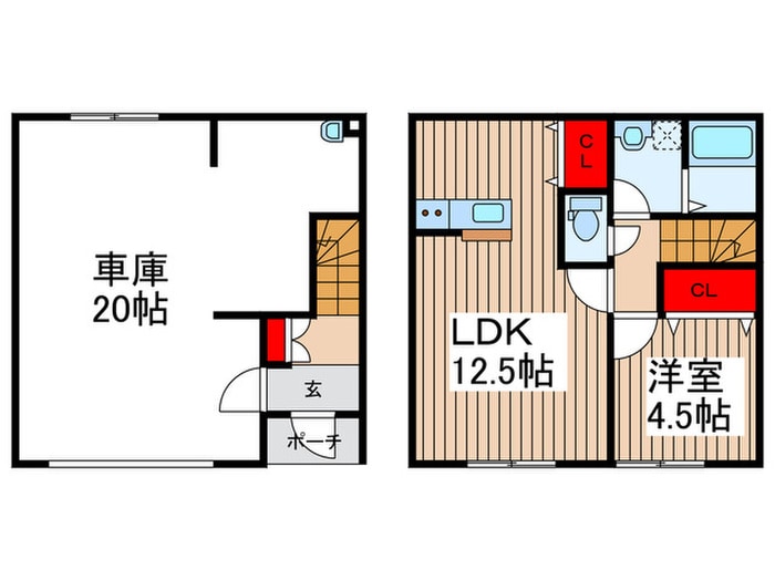 間取り図 ウインドレスブルー