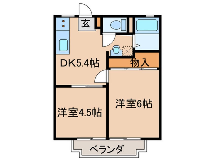 間取図 コーラルフラット