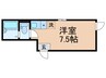 シャンテ新小岩 1Rの間取り