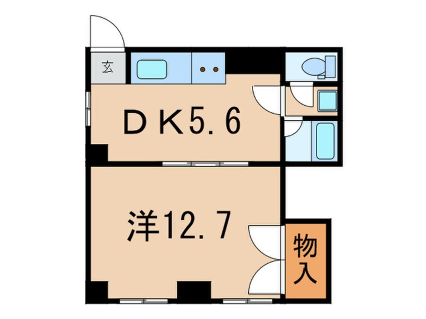 間取図 学園台ハイツ（５０１）