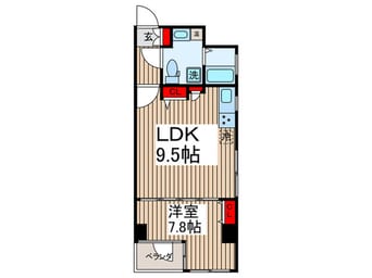 間取図 フォセット月島