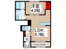 仮)リーブルファイン鴻巣大間 1LDKの間取り