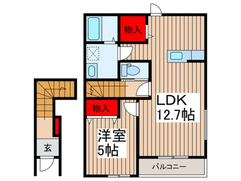 間取図 仮)リーブルファイン鴻巣大間