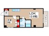 ジュネパレス岡野 1LDKの間取り