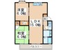 ハイツヨコ丁 2LDKの間取り