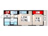 GRANDEUR中葛西 1LDKの間取り