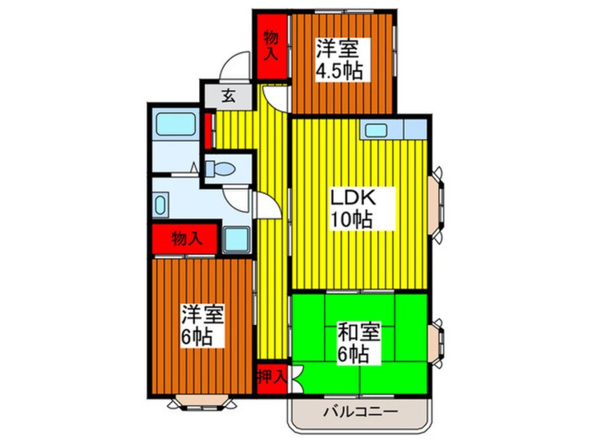 間取図 ハイツトミ