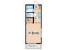 コーポたつみ 1Kの間取り