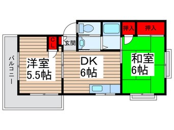 間取図 ＩＫグリ－ンハイツパ－ト１