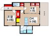 A1FLAT 2DKの間取り