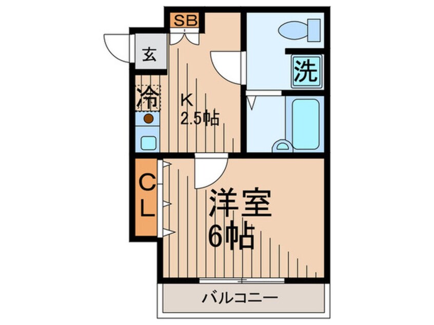 間取図 マツイチサンパレスＮｏ．２