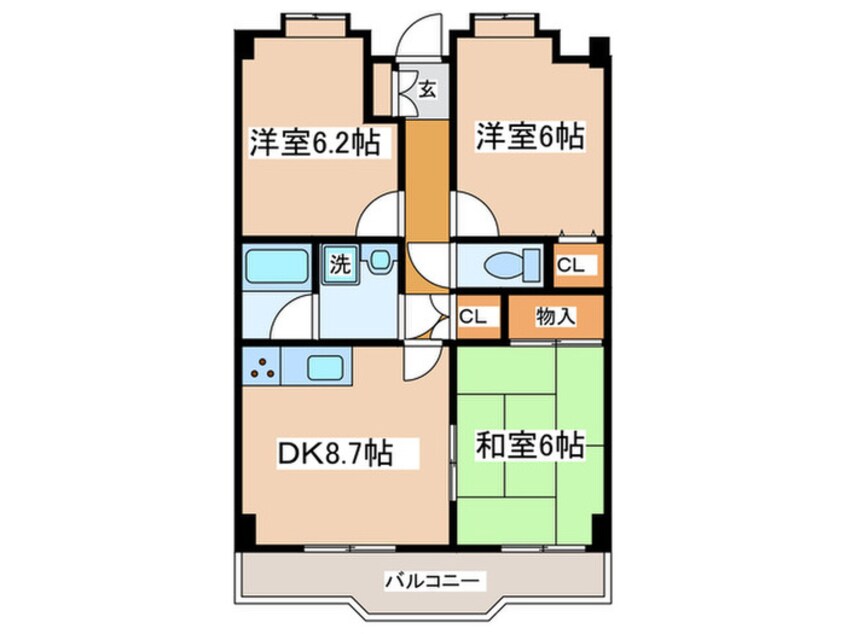 間取図 エステートワン