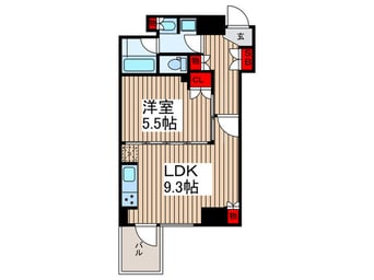 間取図 クオリア銀座(205)