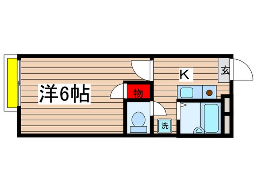 間取図 アム－ル鶴川
