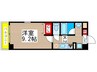 Ｆコスモ新検見川 1Kの間取り