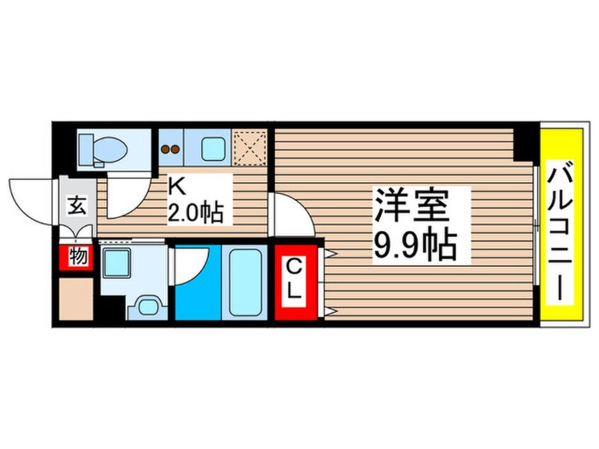 間取図 Ｆコスモ新検見川