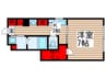 GLANZ Ⅴ 1Kの間取り