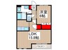 ルミナスハイム 1LDKの間取り