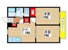 プレセンテ 2DKの間取り