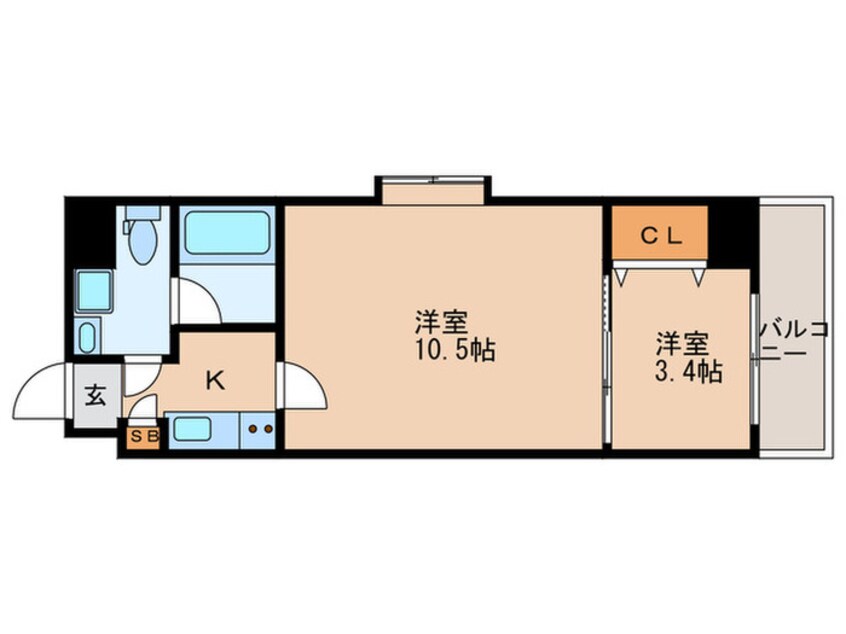 間取図 アルファコート常盤台２