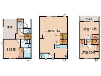 間取図 Ｋｏｌｅｔ蒲田＃０７