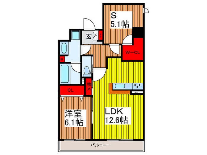 間取り図 フィルージュ浦和常盤