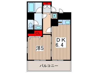間取図 カスタリア新富町