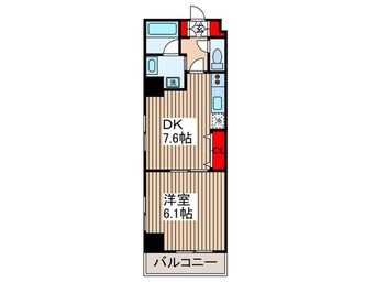 間取図 カスタリア新富町