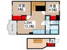サンパティークＡ 2LDKの間取り
