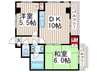 ﾆｭｰｶﾞｲｱﾘﾙｰﾑ中葛西No.75 2DKの間取り