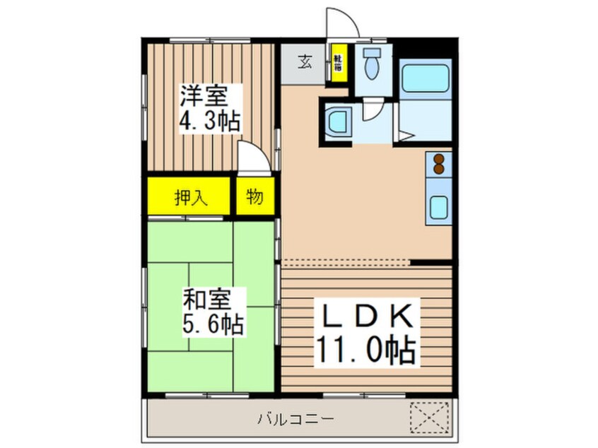 間取図 メゾン立川